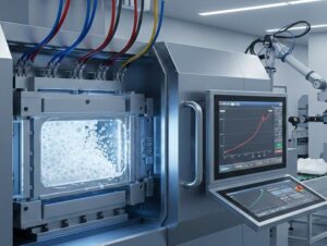 應用於橡膠發泡成型機的壓力比例閥，確保發泡過程中壓力穩定，提升泡孔均勻度。